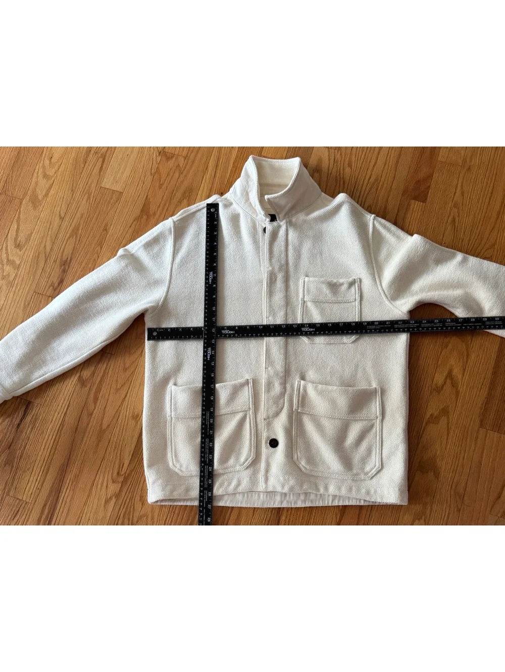 Banana Republic Terry Chore Coat Natural Off White Men Size M